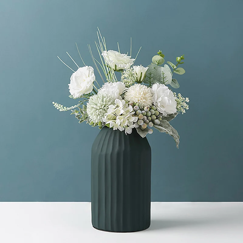 

Ceramic Vase Nordic Minimalist Aesthetic Art Bonsai Design Plant Pot Jar Dried Flowers Sculpture Jarrones Table Decoration