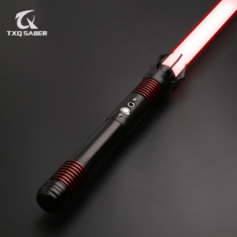 

TXQSABER F-Talon-001 Smooth Swing Lightsaber With Metal Hilt 1 inch Heavy Dueling Blade 10 Sets of Soundfonts Blaster and Strobe