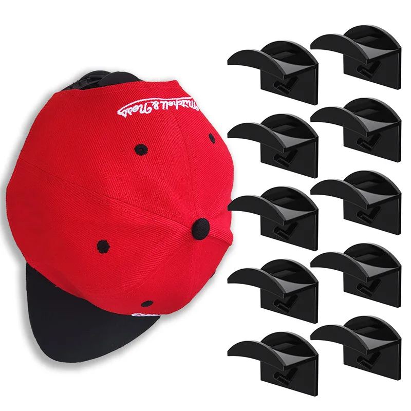 

50/10Pcs Baseball Cap Rack Hat Holder Rack Organizer Storage Modern Baseball Caps Hangers Rack Hanging Organizer for Door Wall