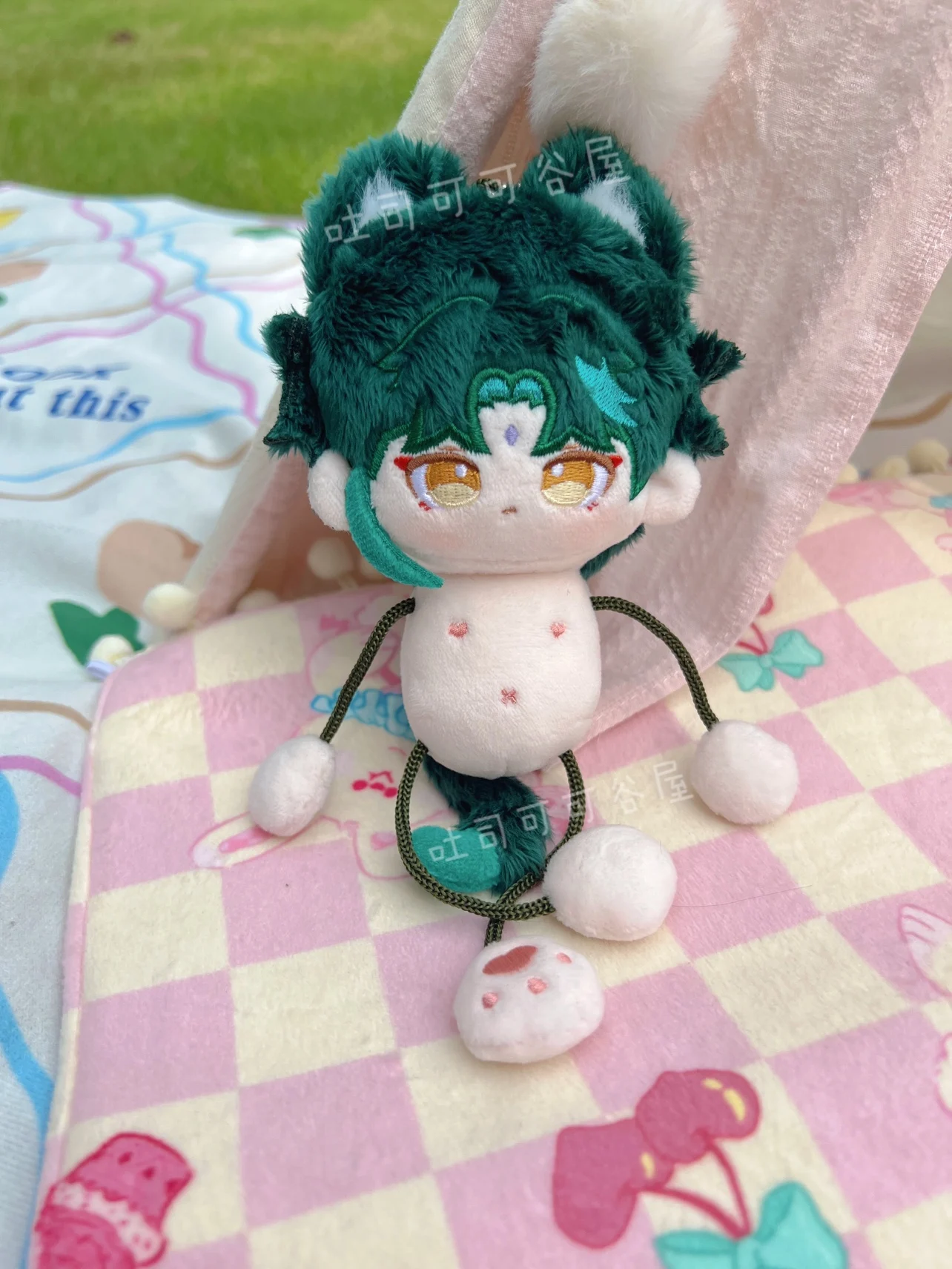 Аниме Genshin Impact Xiao Kunikuzushi 10 см Муравьиное тело плюшевые куклы подвесная сумка