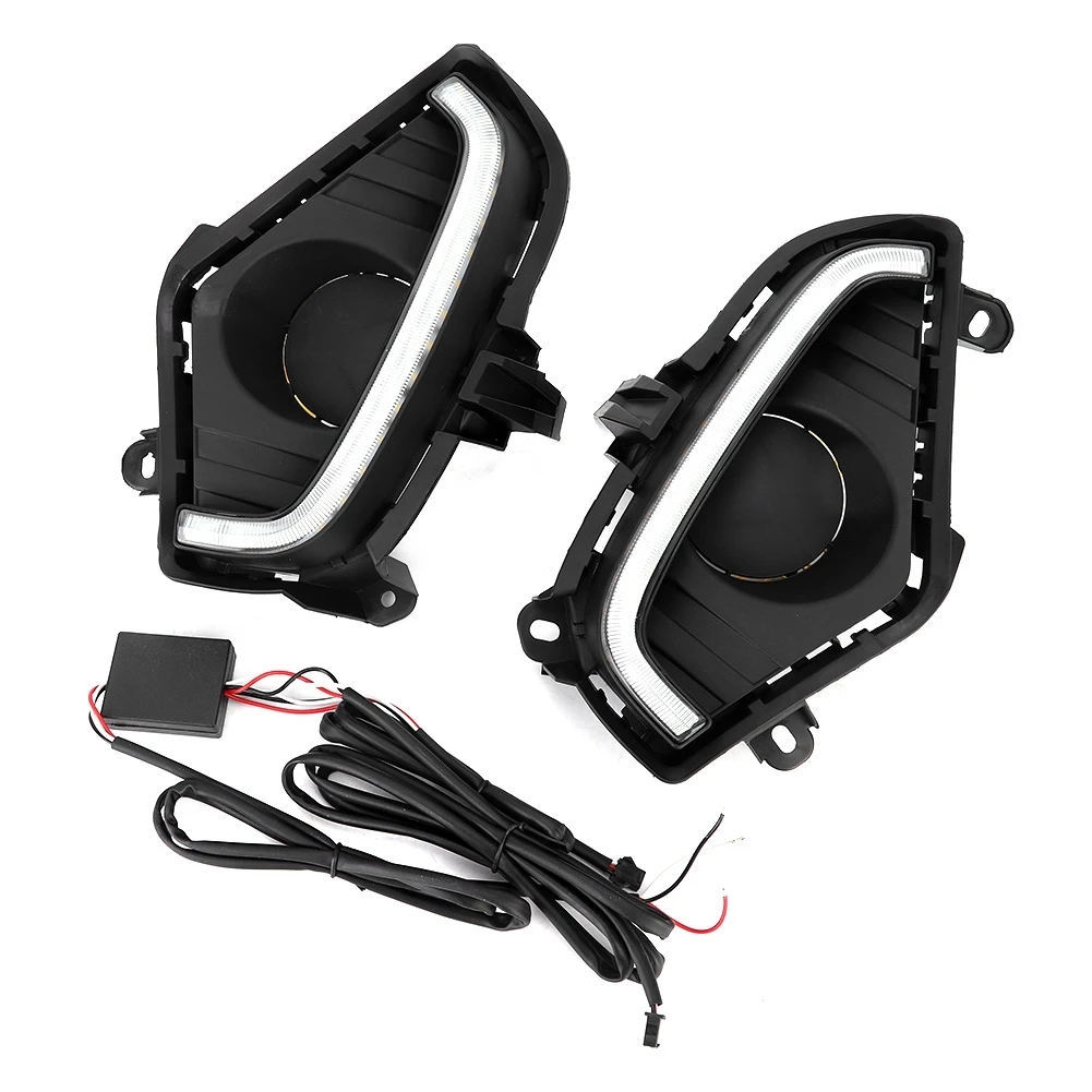 

1 Pair 12V LED 3 Colors Daytime Running Lights DRL Fits for Toyota RAV4 19-20 for for