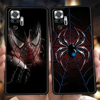 bandai spiderman superhero phone case for redmi note 10 11 pro k40 gaming 11t 9t 7 8 8t 9 8a 9a 9c 9s pro soft shockproof shell