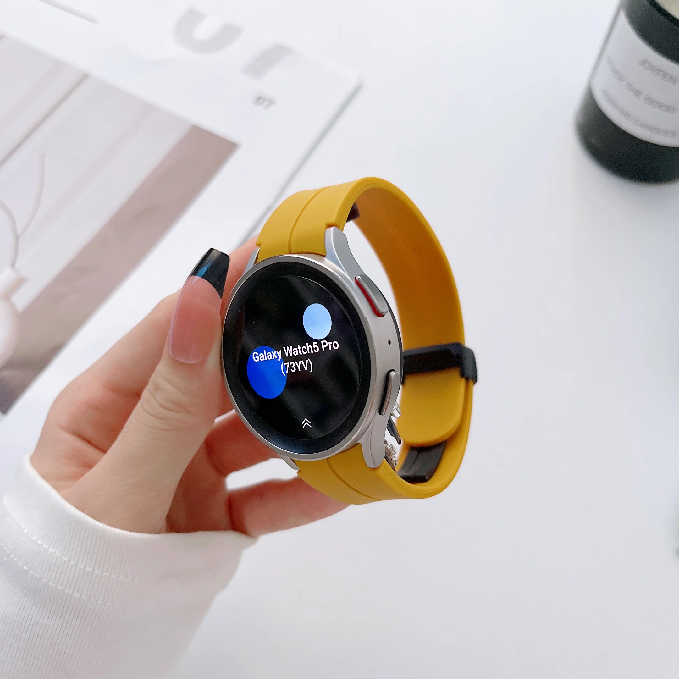 No Gaps Band For Samsung Galaxy Watch 5 4 44mm 40mm classic 46mm 42mm Sport Silicone belt Bracelet Galaxy Watch 5pro 45mm strap