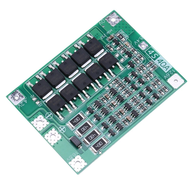 

3X 4S 40A Li-Ion Lithium Battery 18650 Charger Pcb Bms Protection Board With Balance For Drill Motor 14.8V 16.8V Module