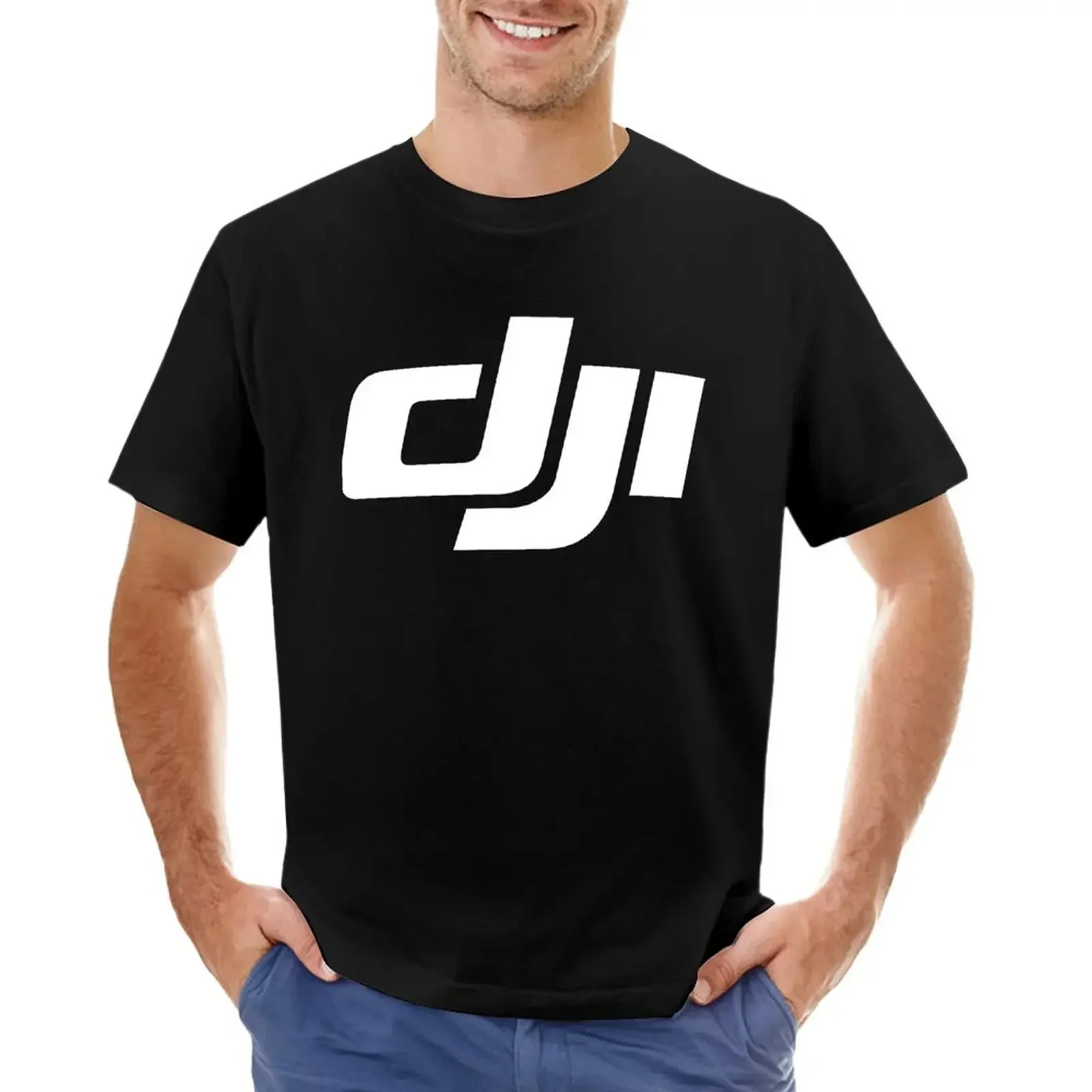 DJI логотип для фанатов футболки индивидуальный стиль блузка с животным принтом