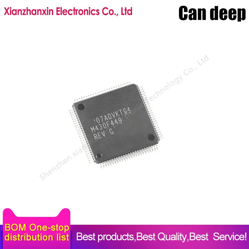 

1 ~ 10 шт./лот MSP430F449IPZR QFP100 трафаретная печать M430F449 микроконтроллер