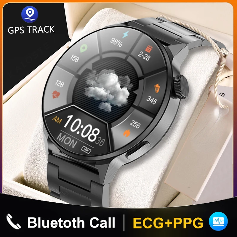 

2022NFC Smart Watch Men Bluetooth Call Sport GPS Track Watch Wireless Charging Custom Dial Heart Rate ECG Smartwatch For Xiaomi