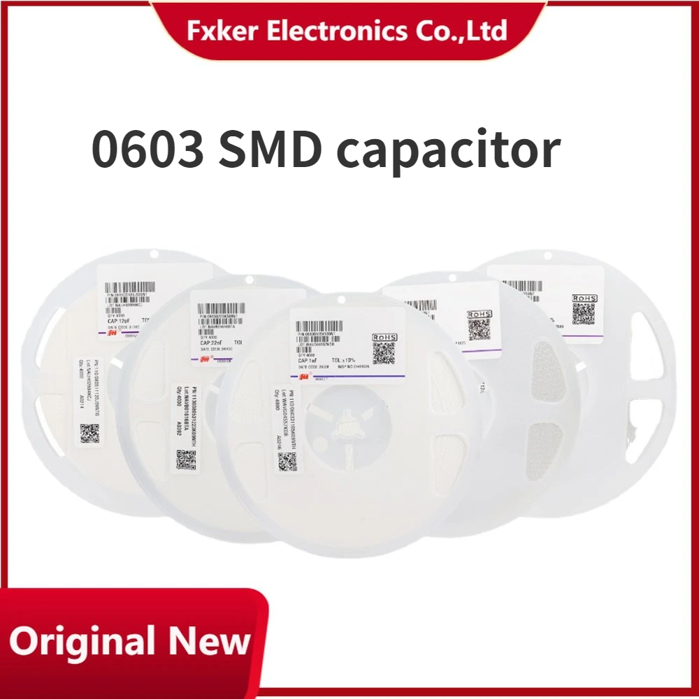 

4000Pcs 0603 SMD ceramic capacitors 10pF 100uF 100pF 1nF 10nF 15nF 100nF 0.1uF 1uF 2.2uF 4.7uF 10uF 47uF Various models