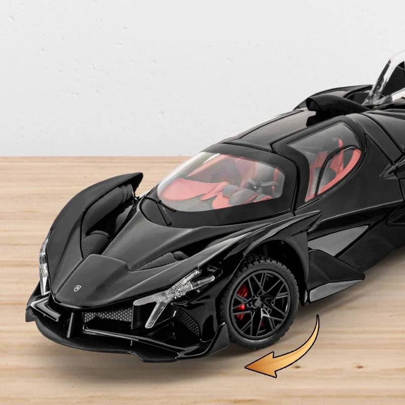 Модель спортивного автомобиля Apollo Project EVO в масштабе 1:24 литая металлическая