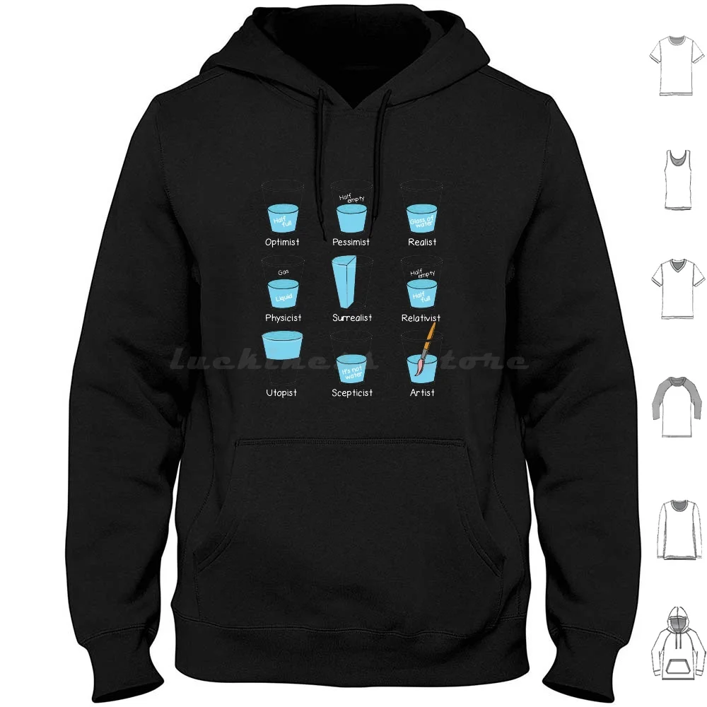 

Mindset Attitute Optimist Pessimist Realist Hoodie cotton Long Sleeve Mindset Attitute Optimist Pessimist Realist Utopist