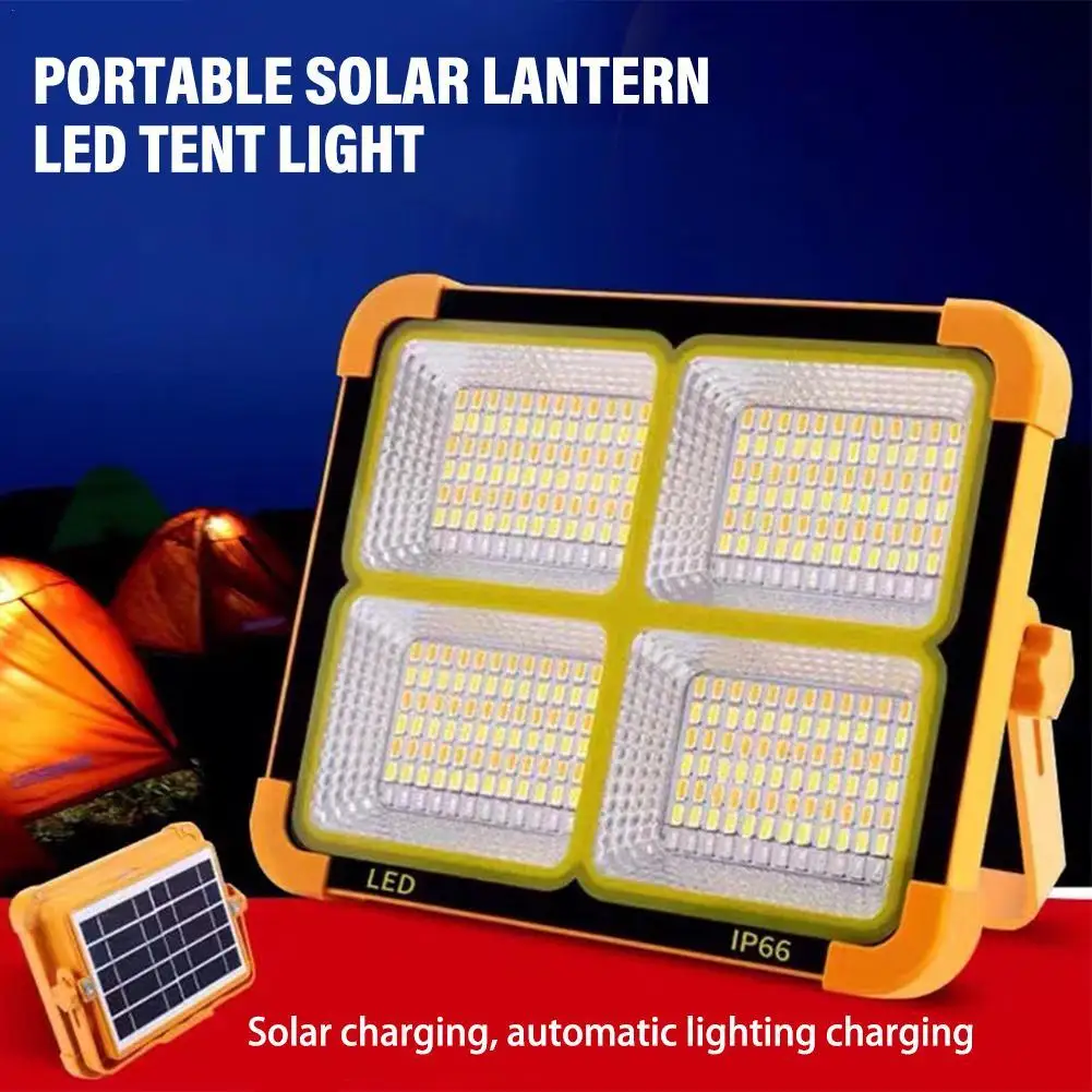 

Portable Solar Lantern LED Tent Light Outdoor Camping Solar Flood Light Rechargeable Emergency Tent Lamp 3 Model