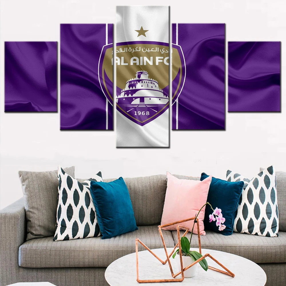 

HD Print Painting Canvas Wall Art 5 Piece Sports Al Ain FC Logo Pictures For Living Room Interior Home Decor Accessories Poster
