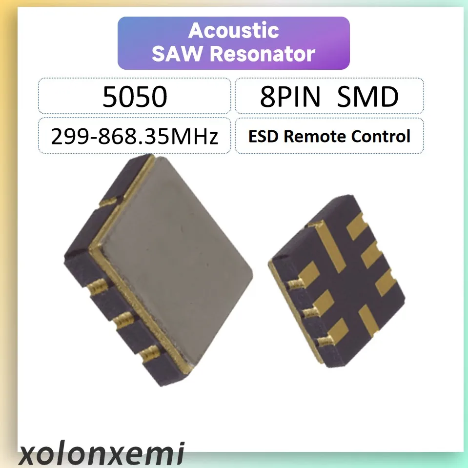 5 шт. резонатор для пилы 5050 8Pin SMD 310 МГц 315 м 318 м 330 м 350 м 390 М 418 м 430 м 433,92 м 480 м МГц 5*5