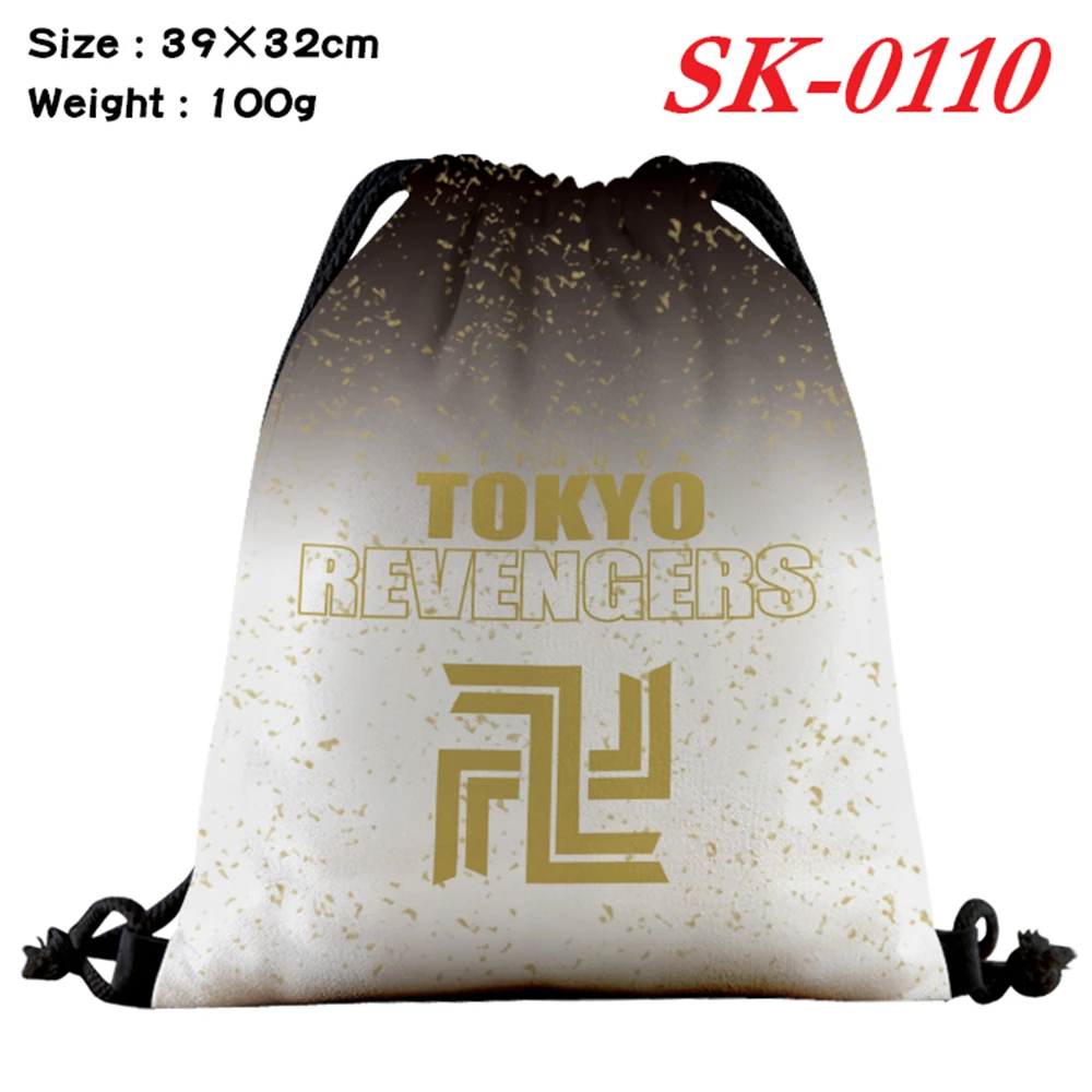 

Drawstring Bags Tokyo Revengers Canvas Cartoon Unisex Backpack Fashion Cosmetic Container Casual Beach Bag Travel Shoes Pouch