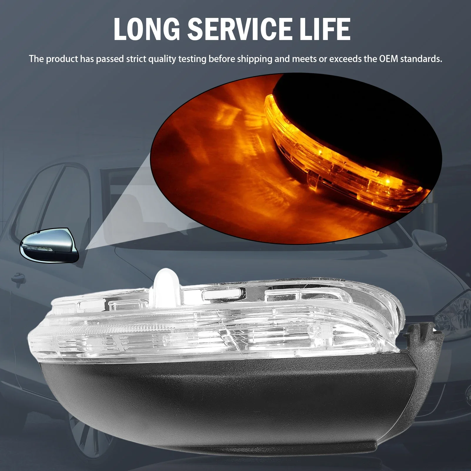 5К 0949102 Светодиодный индикатор бокового зеркала со стороны правого пассажира для