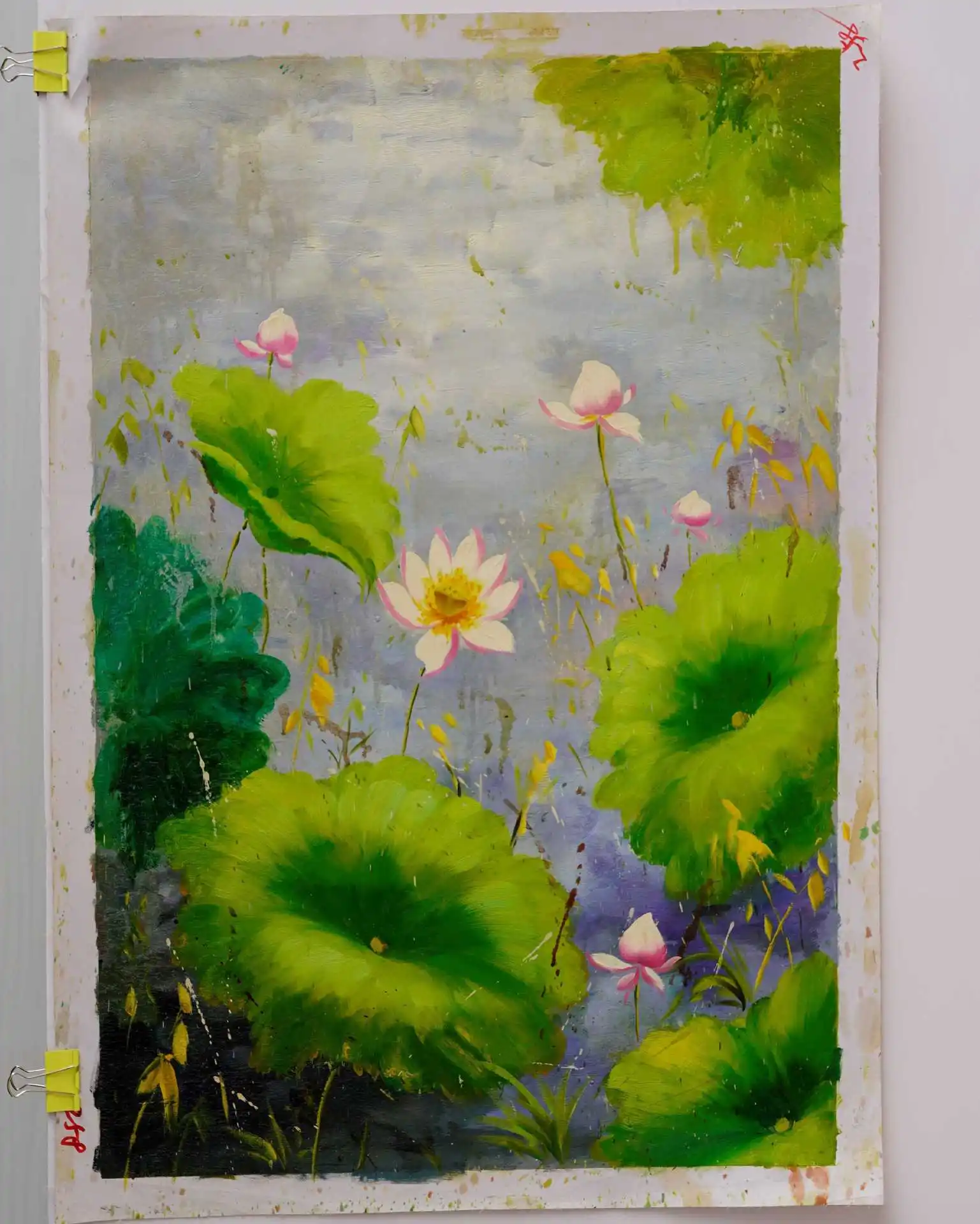 

00115Ann-Tulip diy digital oil painting oil painting acrylic flower painting explosion hand-filled landscape painting