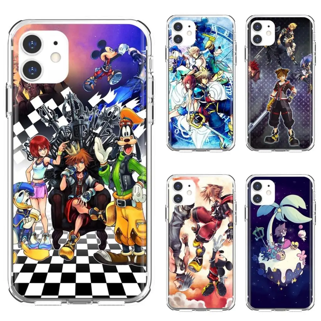 

TPU Cases Anime Kingdom Hearts Style For iPhone 10 11 12 13 Mini Pro 4S 5S SE 5C 6 6S 7 8 X XR XS Plus Max 2020