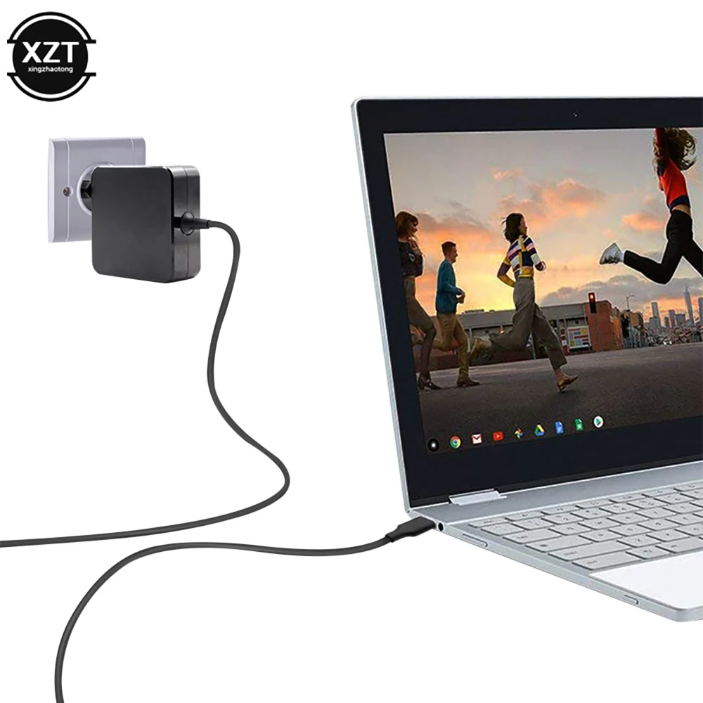 Зарядное устройство USB Type-C для MacBook, ASUS, ZenBook, lenovo, dell, Xiaomi, air, HP, Sony, 65 Вт, макс. 60 Вт, 45 Вт