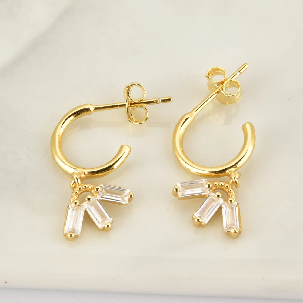 ANDYWEN 925 пробы серебряные белые фиолетовые циркониевые серьги в форме дерева для