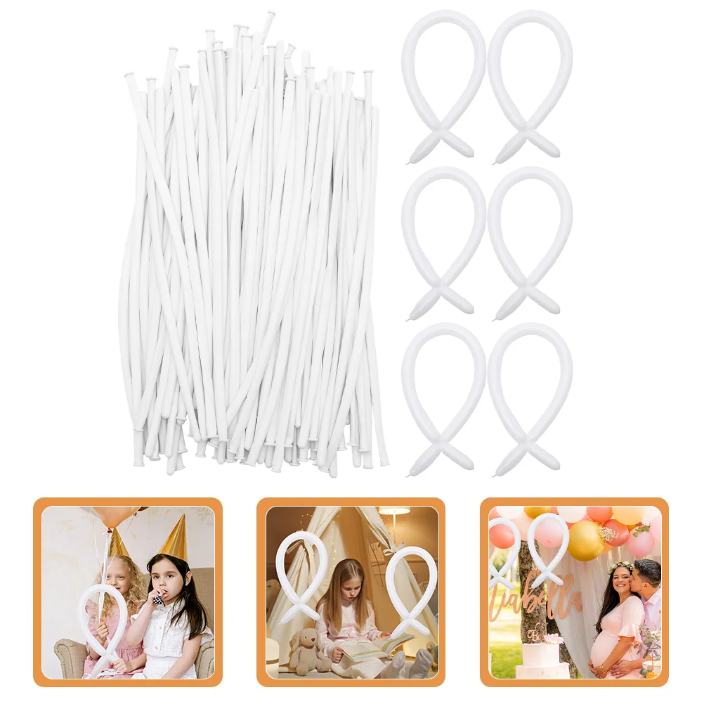 

200Pcs Flower Twisting Balloons Latex Balloons Clear Balloons Twisting Balloons Flower Balloons Kids Twisting Balloons