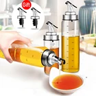 Бутылка для масла, приправа для приготовления пищи, клещевая Марка, лодка для соуса, крышка для бутылки из нержавеющей стали, стеклянная бутылка, креативный диспенсер для уксуса