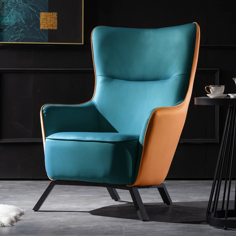 

Single Sofa Nordic Chairs Lounge Fabric Luxury Modern Comfy Chairs Recliner Luxury Minimalist Chaises Living Room Furniture