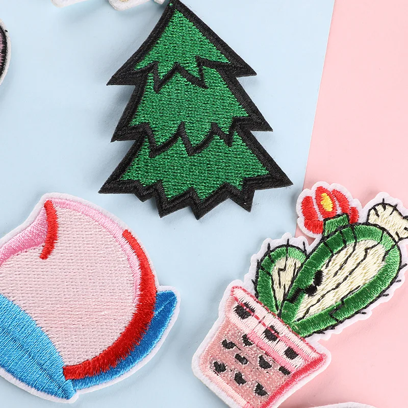1 шт. смешанные модные нашивки для одежды приклеивающаяся вышитая аппликация