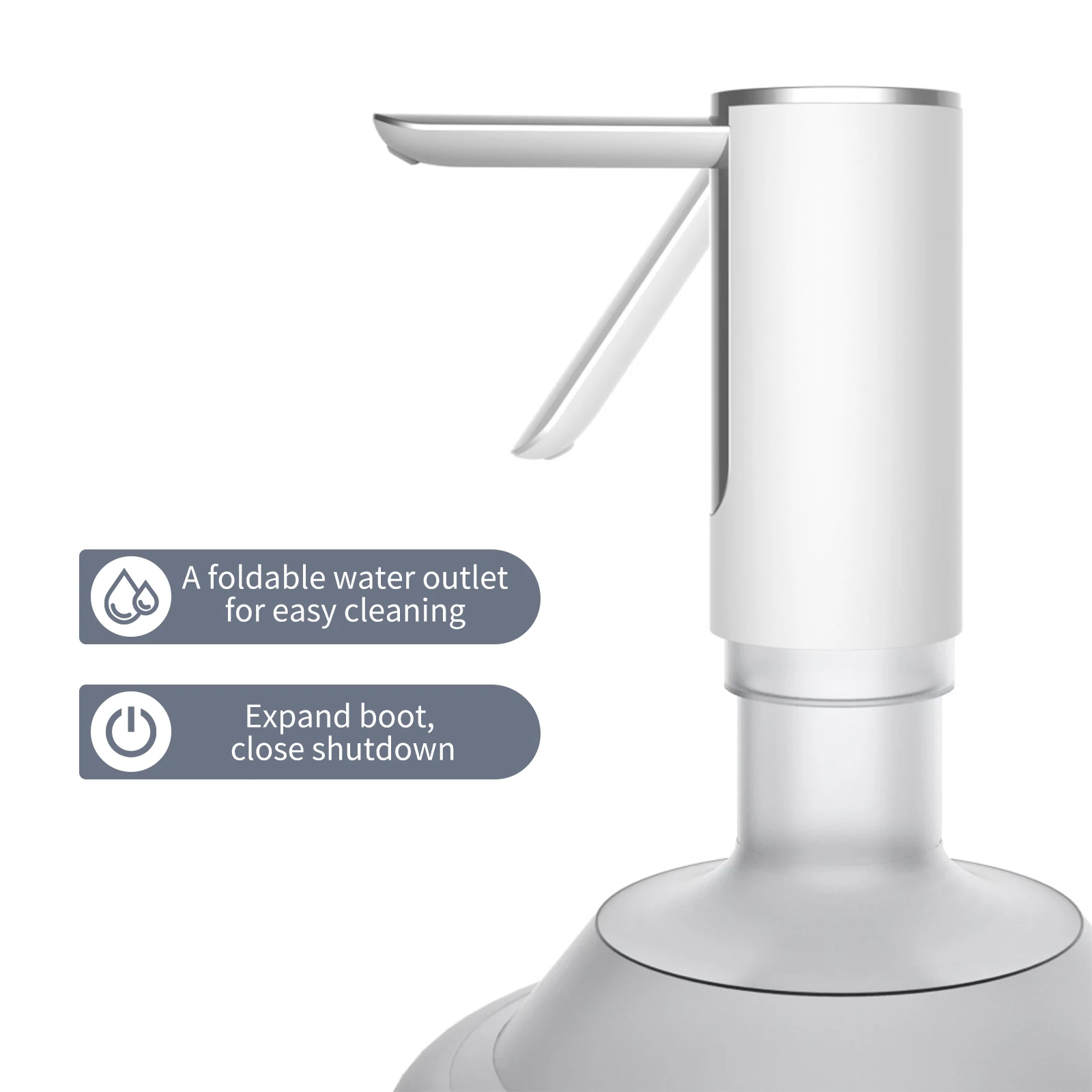 

Складная емкость для воды, USB Перезаряжаемый автоматический кувшин для питьевой воды, кухонный насос для дозирования питьевой воды