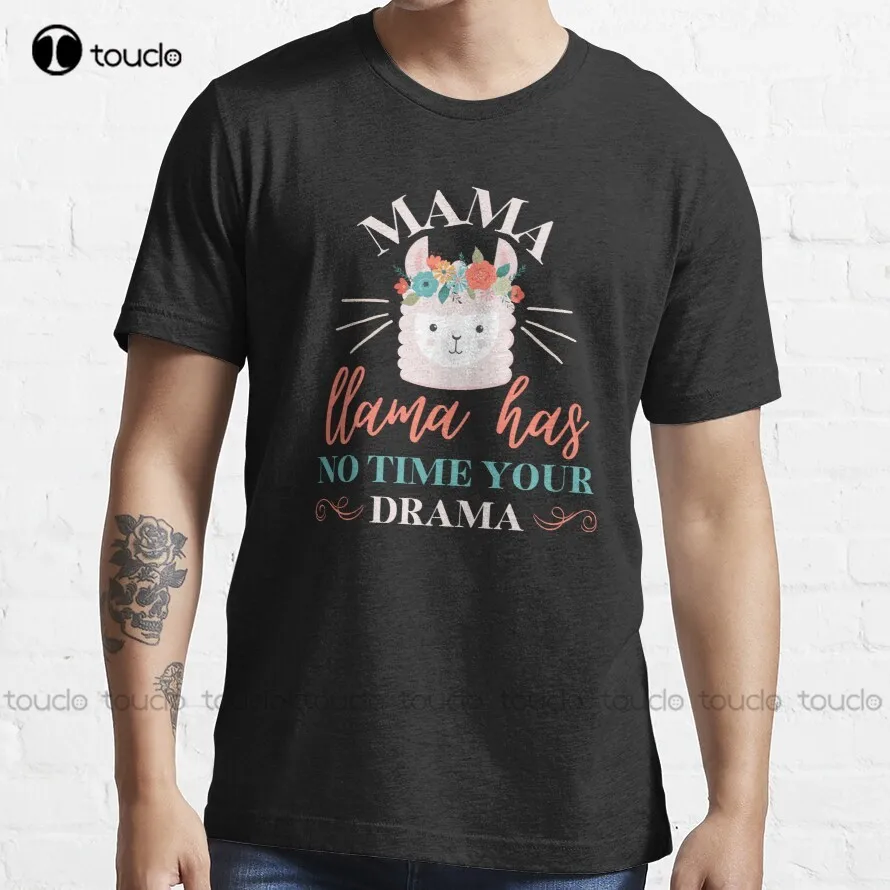 

Mama Llama Has No Time Your Drama Trending T-Shirt Skull Shirts For Men Fashion Creative Leisure Funny Harajuku T Shirt Xs-5Xl