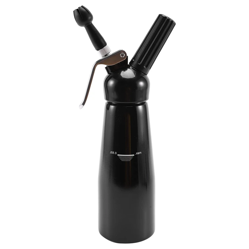 

Диспенсер для крема из нержавеющей стали, Профессиональный аппарат для взбивания взбитого крема, изысканный взбиватель крема, большой объем 500 мл