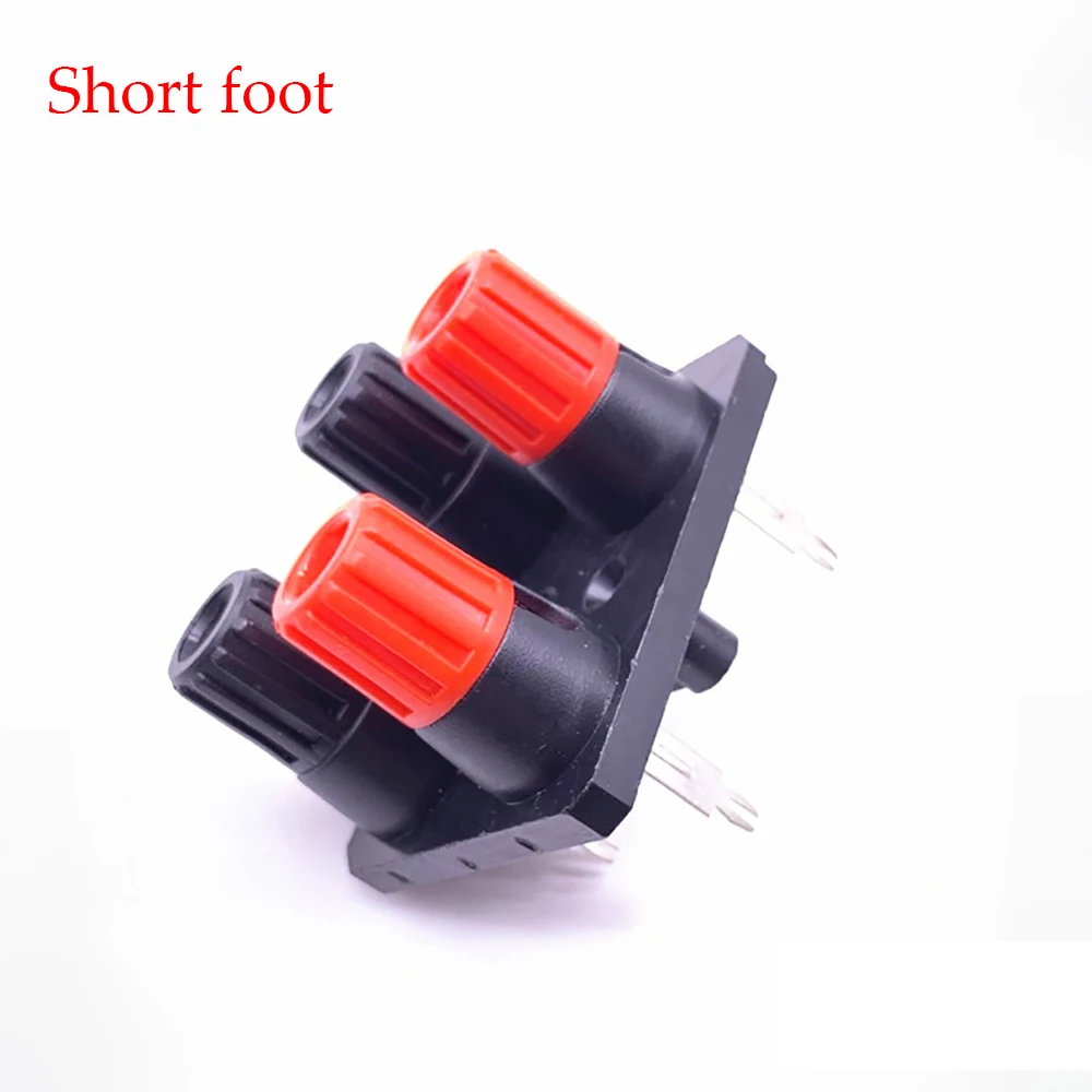 

1 шт. 4-позиционный изогнутый прямой контакт внешний аудиоразъем усилитель динамика вилка типа банан 4 мм разъем винтовой клеммный блок