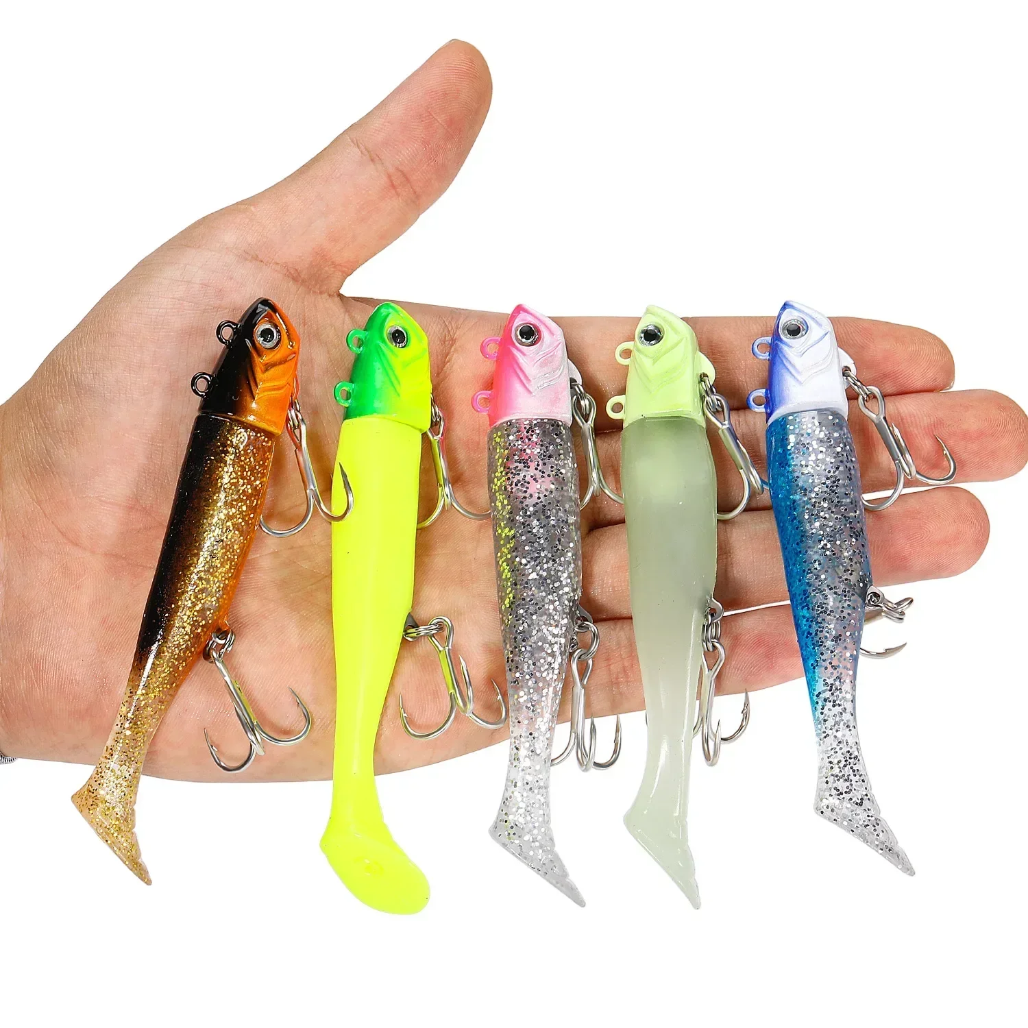 Рыболовная приманка Sougayilang Мягкая в форме гольяна 18 г 28 для морской рыбалки лодки