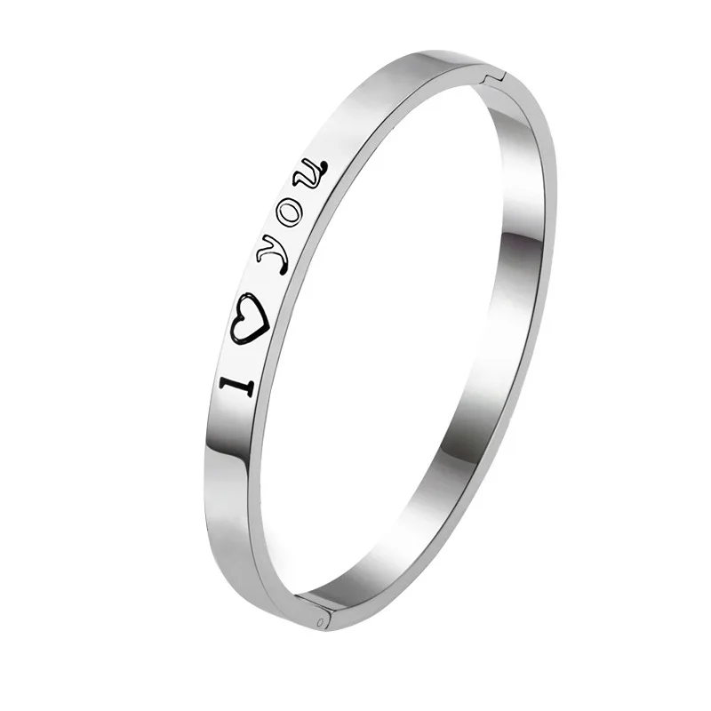 

Simple Bracelets For Women Men Fashion Couple Cuff Shiny Jewelry Vintage Silver Color Chains Bracelets Korea 2021 Trendy Pulsera