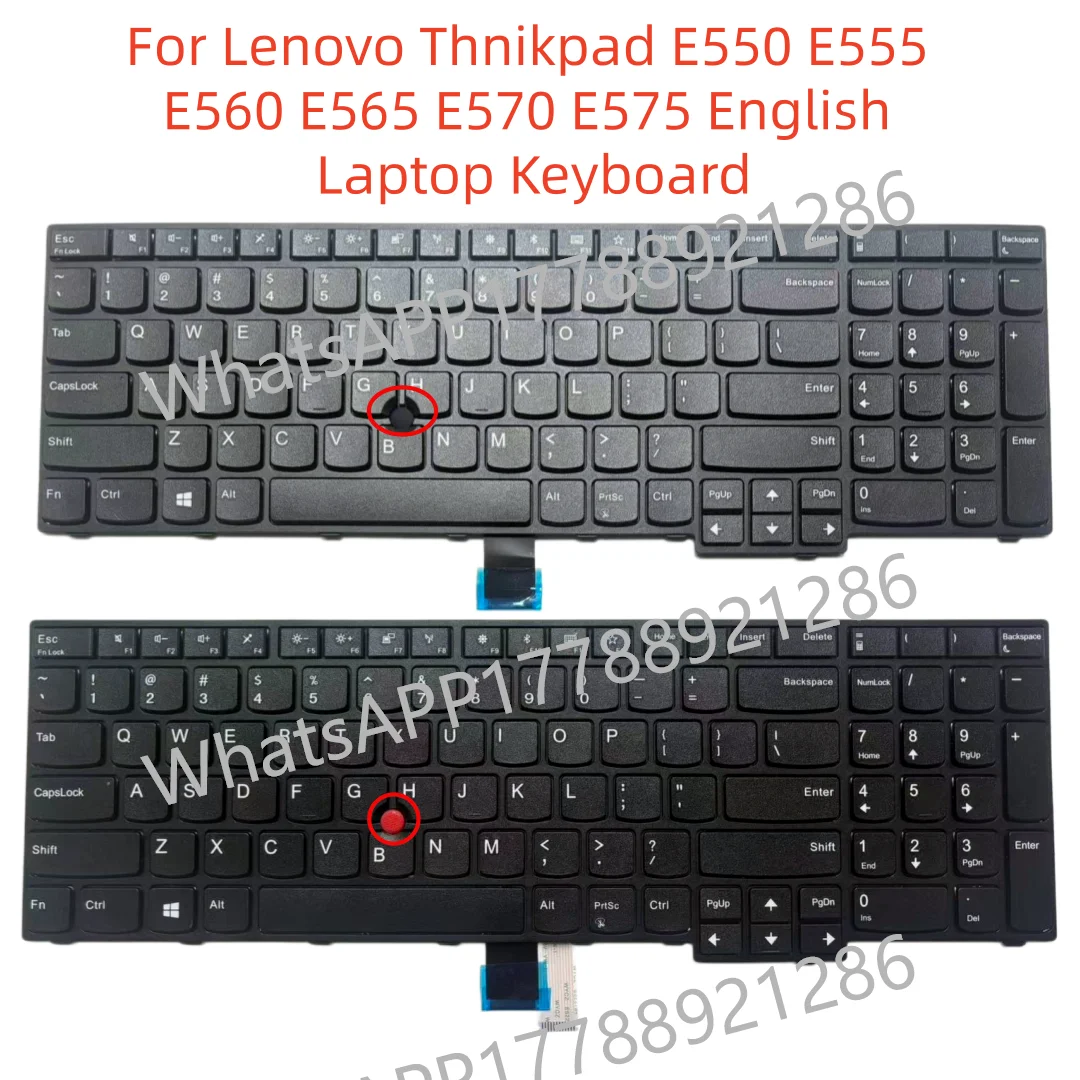 Фото НОВАЯ клавиатура для ноутбука Lenovo Thinkpad E570 E575 E570C (США) №1