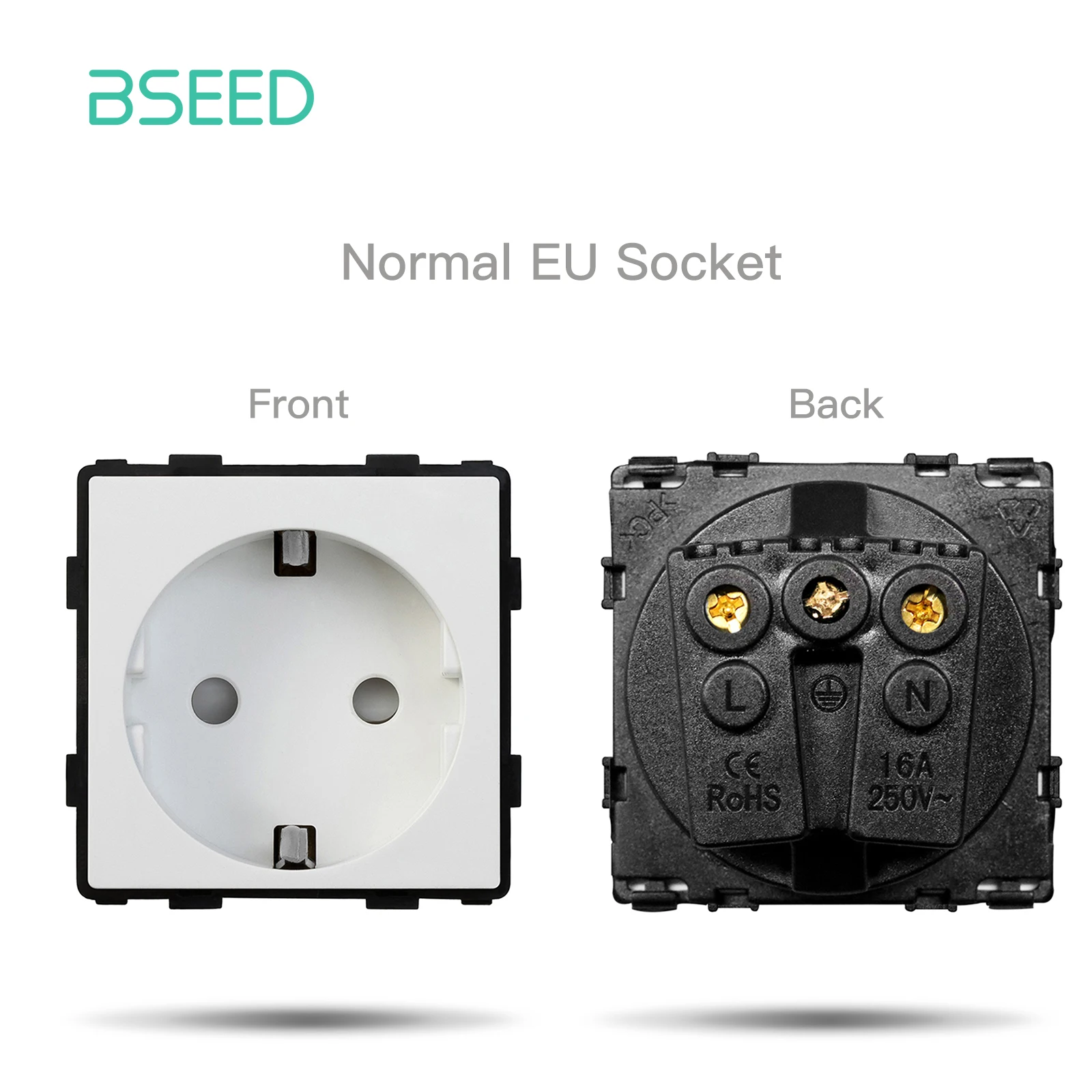 

Запчасти для умных выключателей BSEED, стеклянная панель, белые сенсорные
