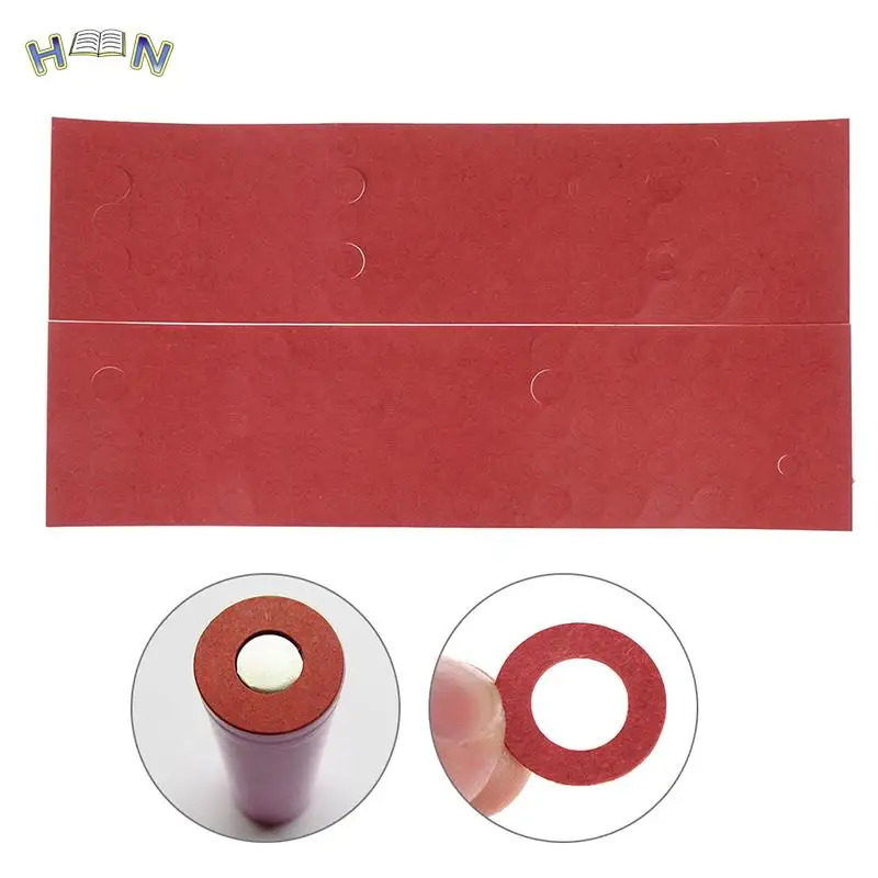 

200pcs 18650 Li-ion Battery Insulation Gasket Barley Paper Battery Pack Cell Insulating Glue Patch Electrode Insulated Pads