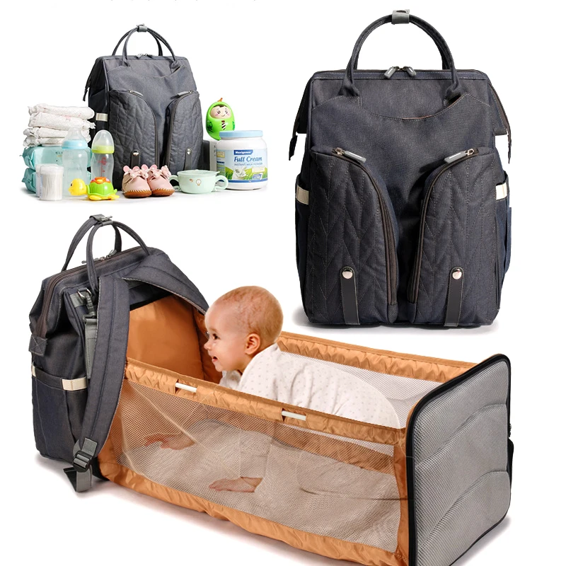 Baby Diaper Bag Backpack For Mom Stroller Pocket Nappy Changing Bag Mommy Bag Woman Maternity Travel Backpack Baby Sleeping Bed
