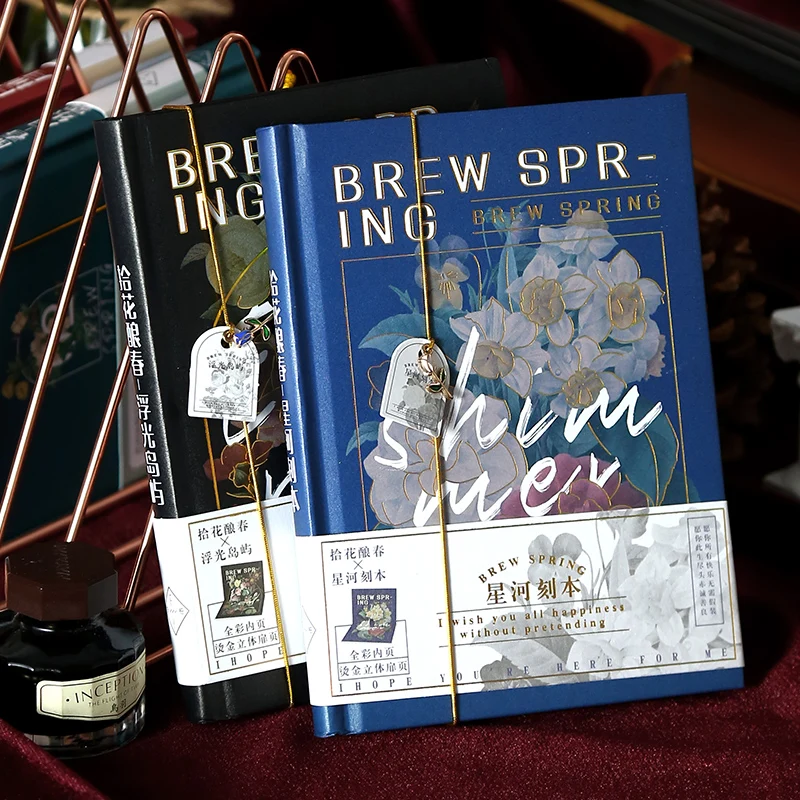 

New Arrival ARYA Flower Journal Notebook 13x18cm 196pages Classic Vintage School Writing Notebook Back to School Stationery