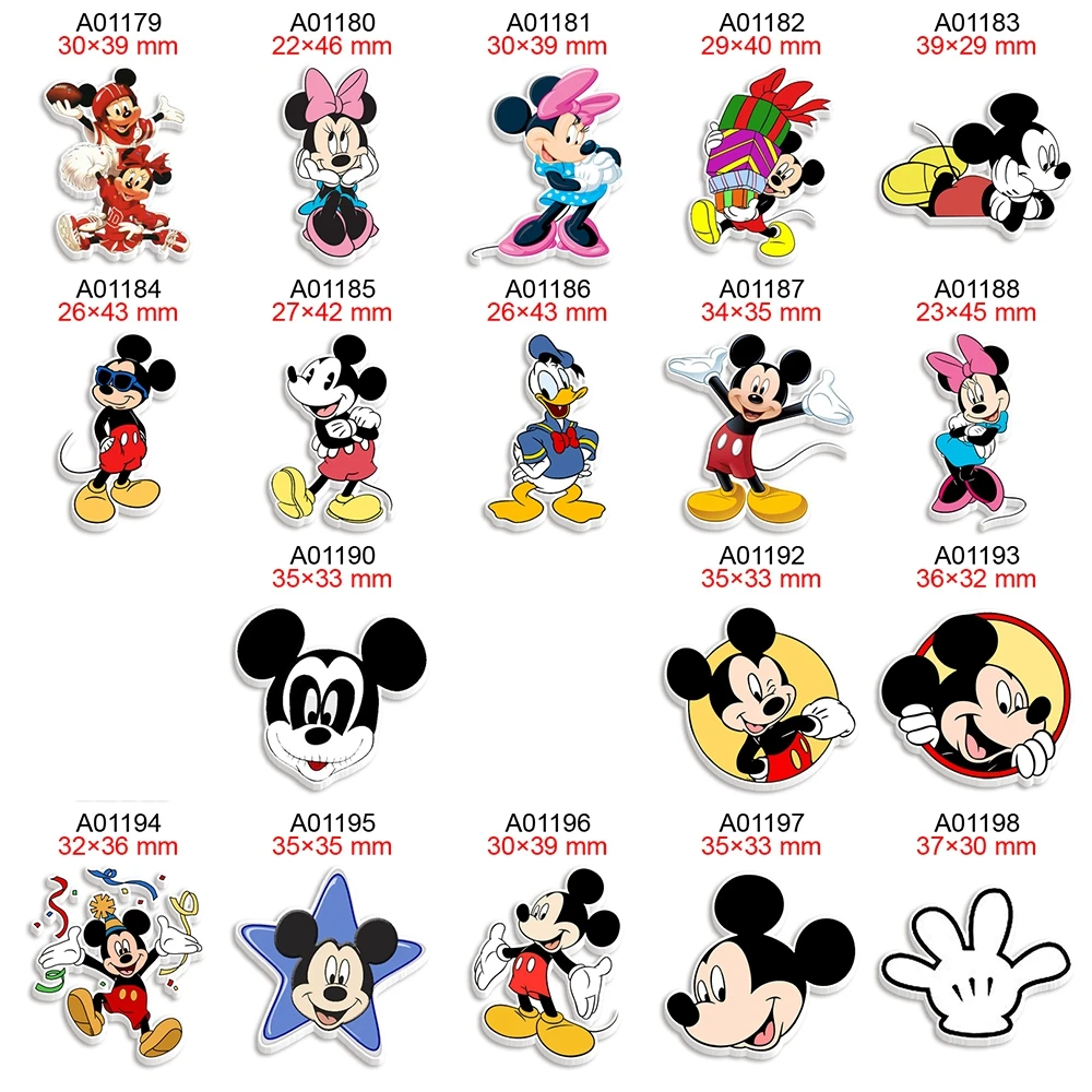 Акриловый Кабошон из мультфильма Микки Маус |