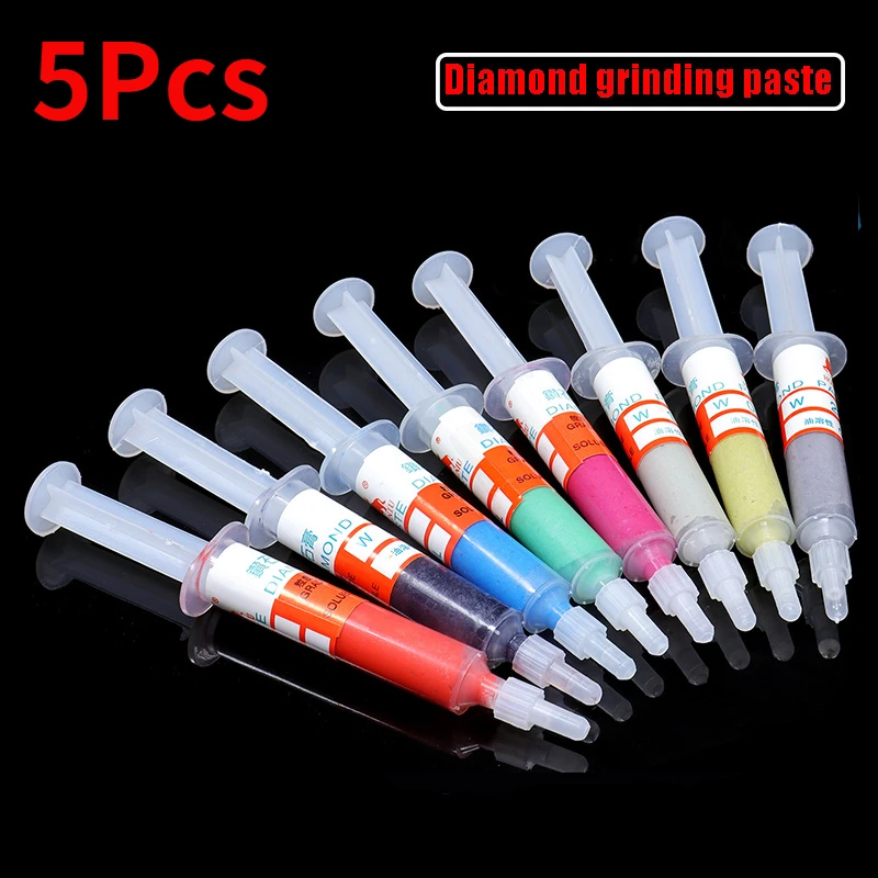 

5Pcs Diamond Drilling Plaster Grinding Paste Glass Jade Metal Jade Mold Cell Phone Polishing Oil-based Mirror Polishing Paste