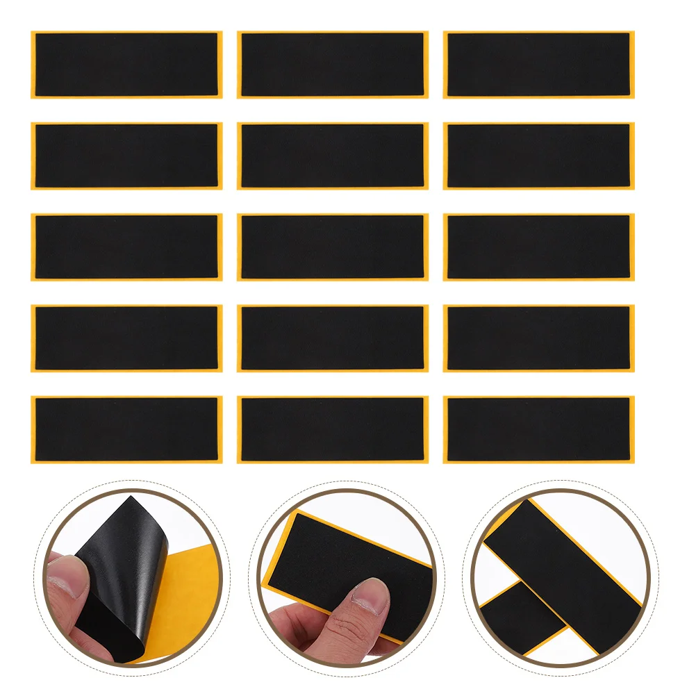 

15pcs Black Finger Skateboard Foams Tapes Adhesive Fingerboard Foams Grip Tapes