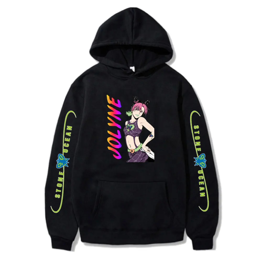 

Unisex Fashion Pullover JoJo Bizarre Adventure Winter Vintage Hoody Boy Giri For Teen Long Sleeve Cool Manga Funny Clothing