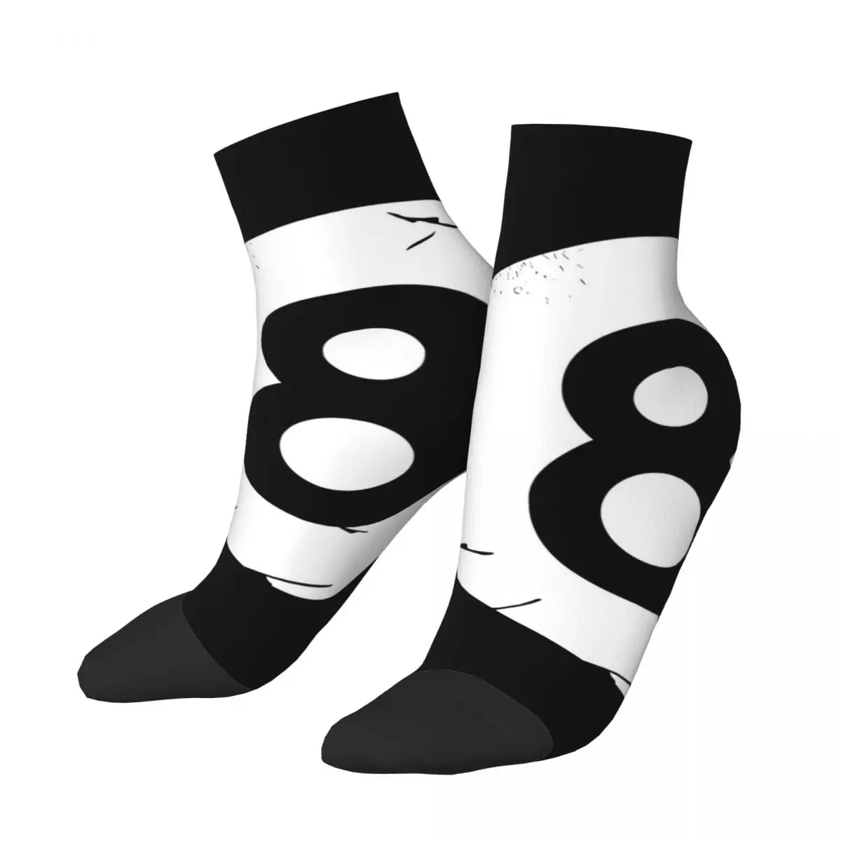 

Happy Men's Ankle Socks 8 BALL BILLIARDS Billiard Harajuku Novelty Crew Sock Gift Pattern Printed