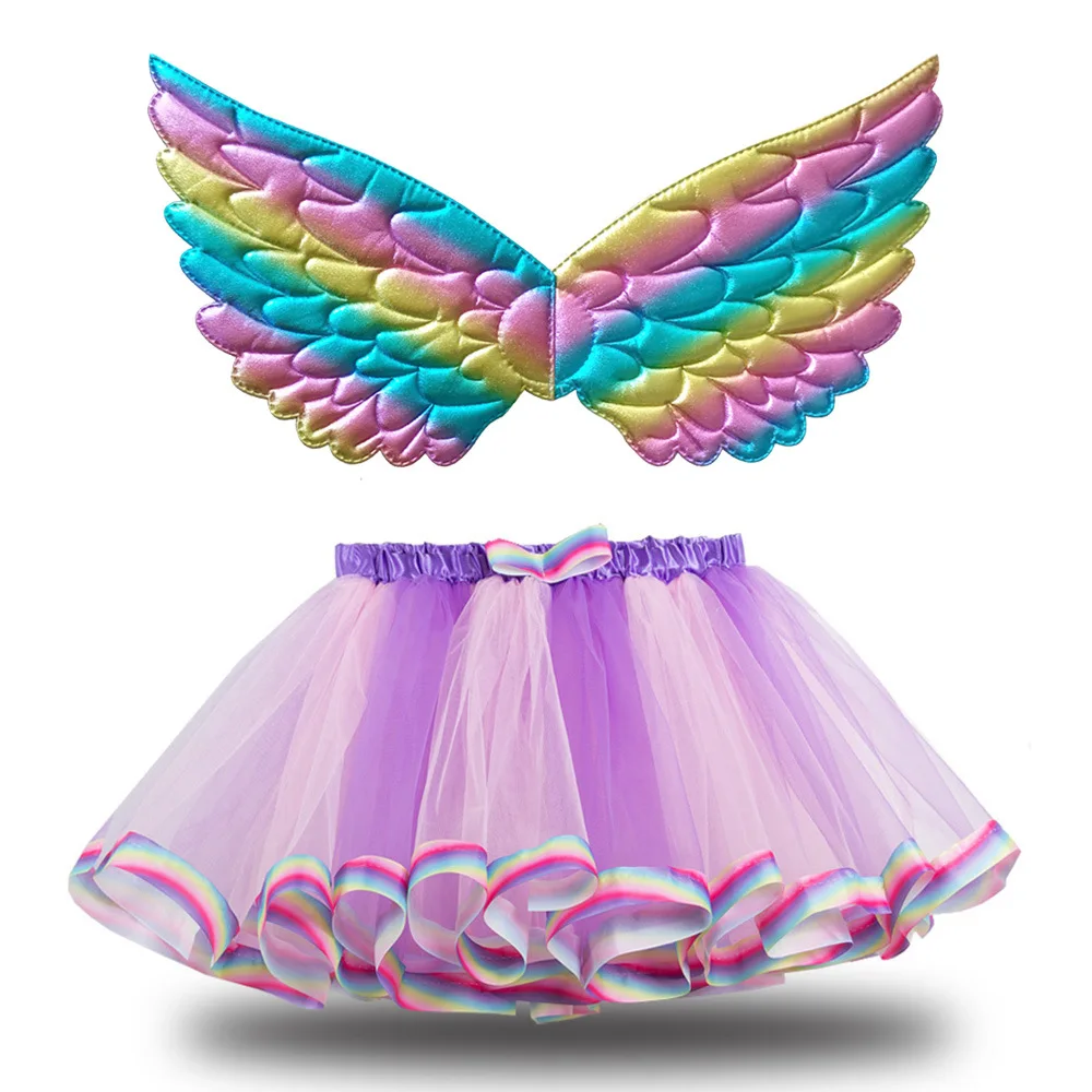 

Girls Tutu Skirt Princess Pettiskirts Kids Ballet Dancing Party Skirt Children Pink Costume Clothes Wing Kids Skirts for Girls