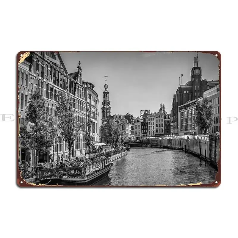 

Amsterdam Mint Tower Metal Plaque Poster Design Wall Pub Wall Decor Wall Decor Customized Tin Sign Poster