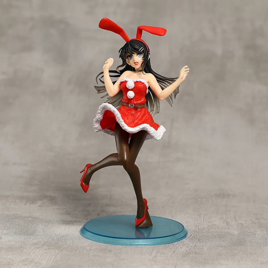 

Rascal Does Not Dream of Bunny Girl Senpai Sakurajima Mai Winter Bunny Ver. PVC Figure Anime Figurine Model Toy Doll Gift