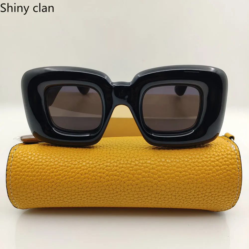 

New Thick Heavy Women's Sunglasses Men Brand Designer Steampunk Eyeglasses for Female Male Trendy Fashion Outdoor UV400 Glasses