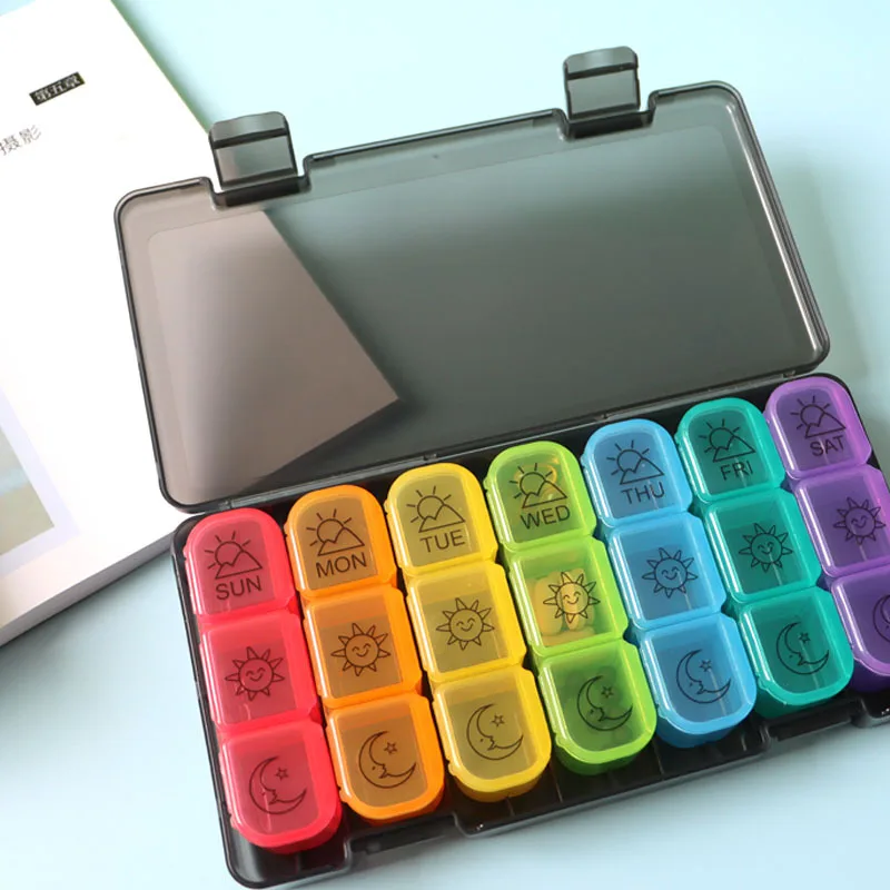 

In the morning, middle and evening, three times, seven days, 21 boxes can be split into three portable sub-packaging boxes