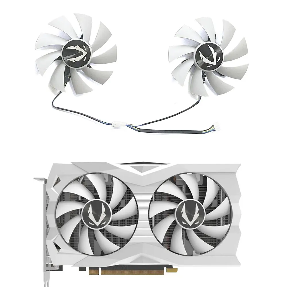 

New GPU Fan 4PIN GA92S2U GA92A2H DC 12V 0.35A 87MM for ZOTAC RTX2060 2060S 1660 1660S 1660TI AMP White Graphics Card Fan