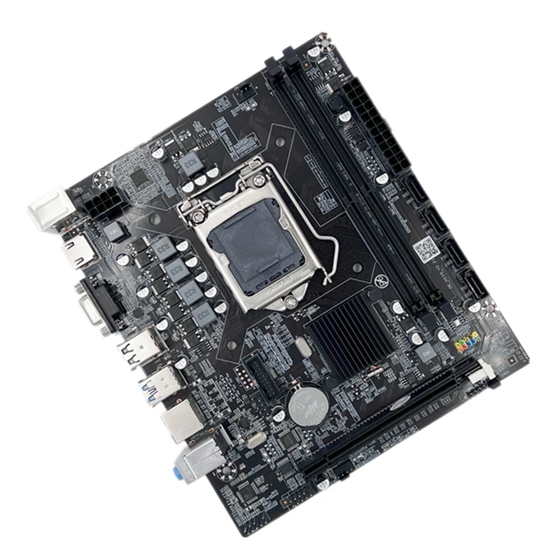 

H110 Computer Motherboard LGA1151 Supports Celeron G3900 G3930 CPU With G3930 CPU+SATA Cable+Cooling Fan+Thermal Pad